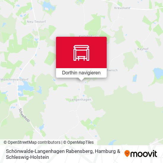 Schönwalde-Langenhagen Rabensberg Karte