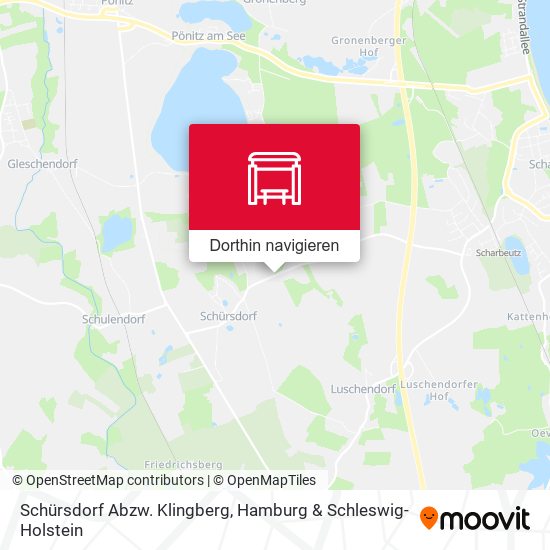 Schürsdorf Abzw. Klingberg Karte