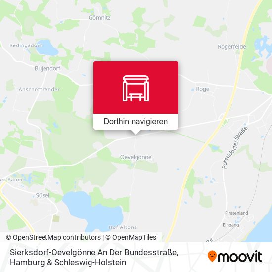 Sierksdorf-Oevelgönne An Der Bundesstraße Karte
