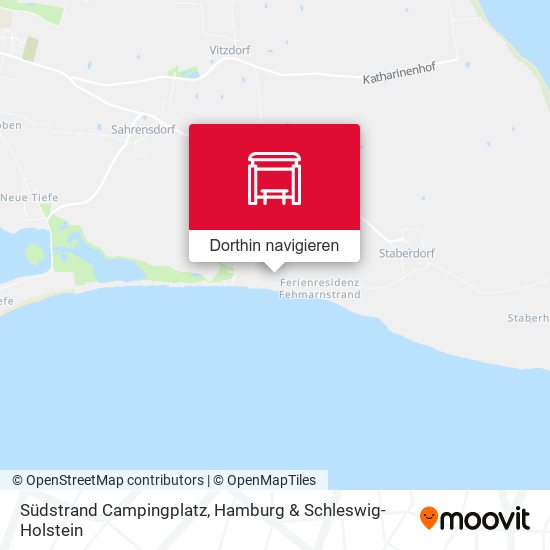 Südstrand Campingplatz Karte