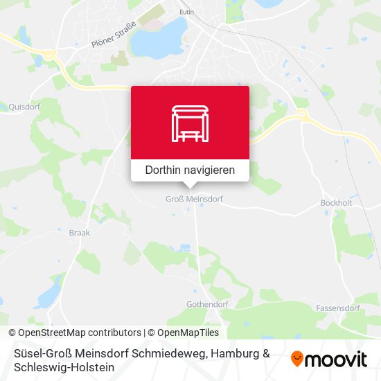 Süsel-Groß Meinsdorf Schmiedeweg Karte