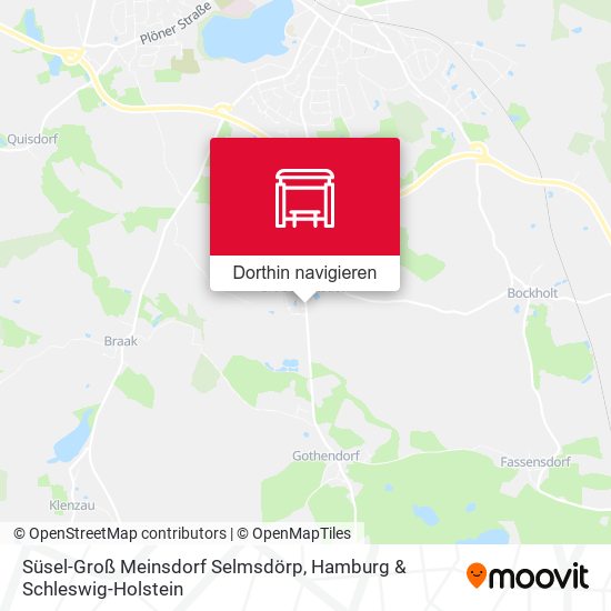 Süsel-Groß Meinsdorf Selmsdörp Karte