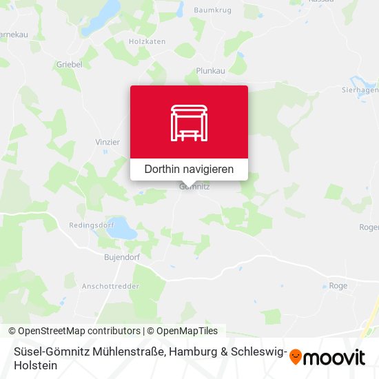 Süsel-Gömnitz Mühlenstraße Karte