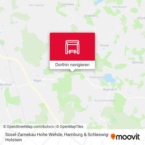 Süsel-Zarnekau Hohe Wehde Karte