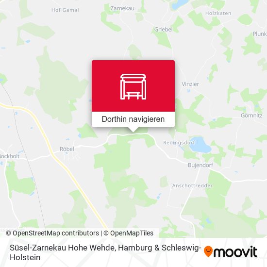 Süsel-Zarnekau Hohe Wehde Karte