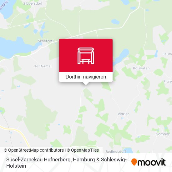 Süsel-Zarnekau Hufnerberg Karte