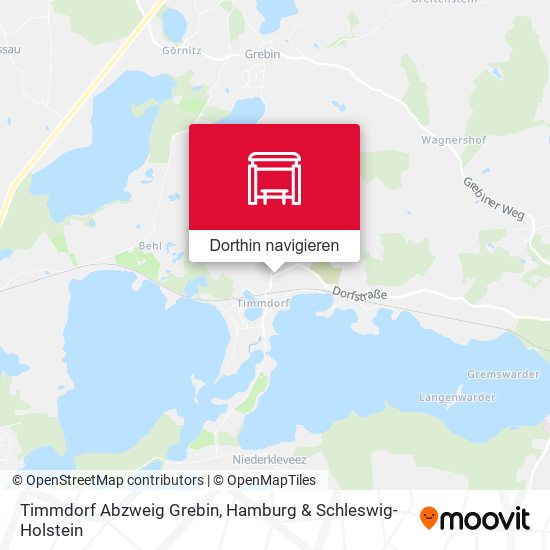 Timmdorf Abzweig Grebin Karte