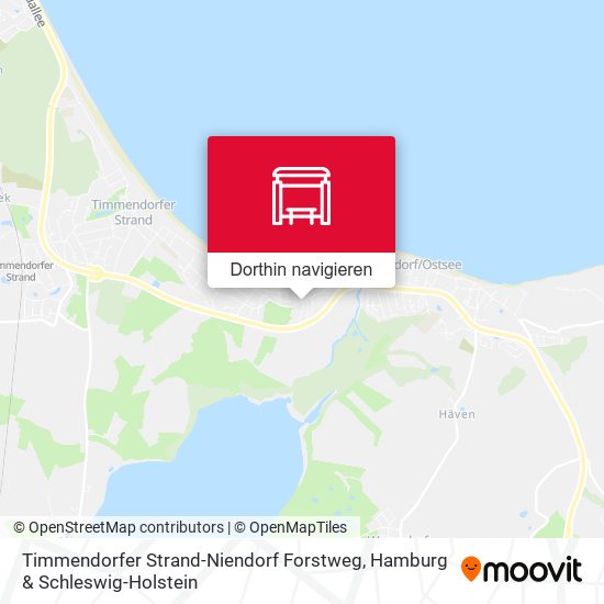 Timmendorfer Strand-Niendorf Forstweg Karte