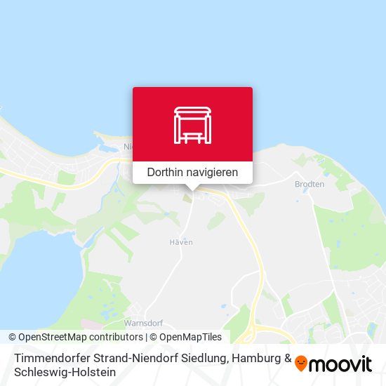 Timmendorfer Strand-Niendorf Siedlung Karte
