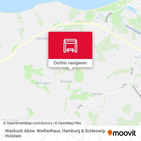 Wasbuck Abzw. Weißenhaus Karte