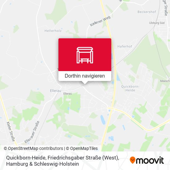 Quickborn-Heide, Friedrichsgaber Straße (West) Karte