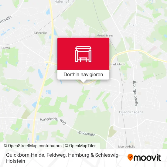 Quickborn-Heide, Feldweg Karte