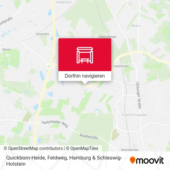 Quickborn-Heide, Feldweg Karte