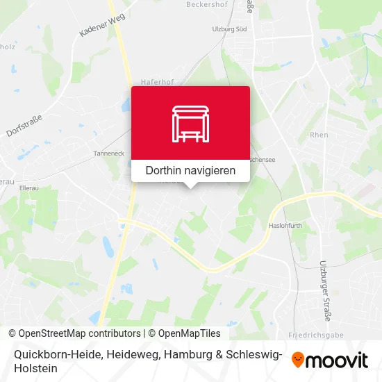 Quickborn-Heide, Heideweg Karte