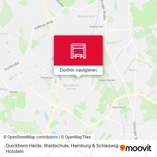 Quickborn-Heide, Waldschule Karte