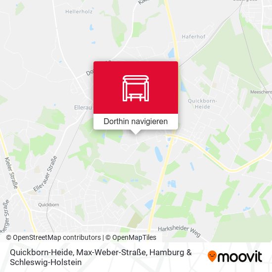 Quickborn-Heide, Max-Weber-Straße Karte