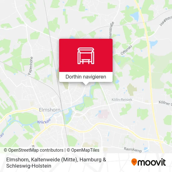 Elmshorn, Kaltenweide (Mitte) Karte