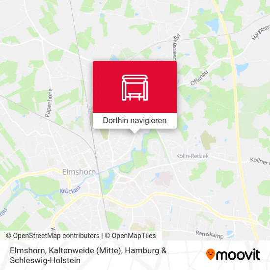 Elmshorn, Kaltenweide (Mitte) Karte