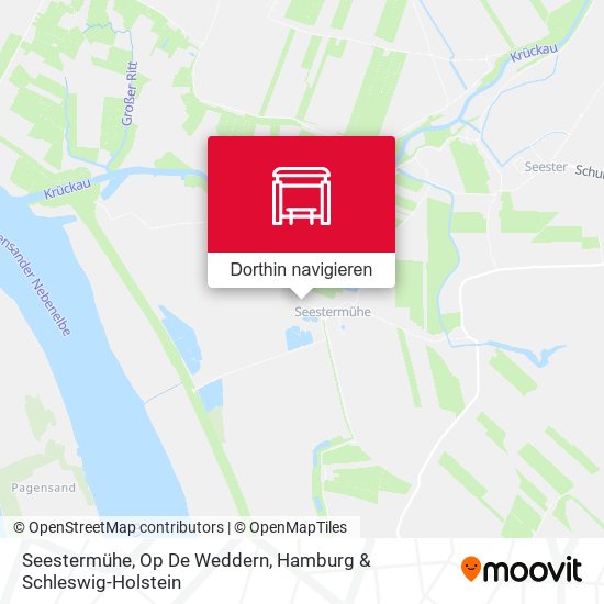 Seestermühe, Op De Weddern Karte