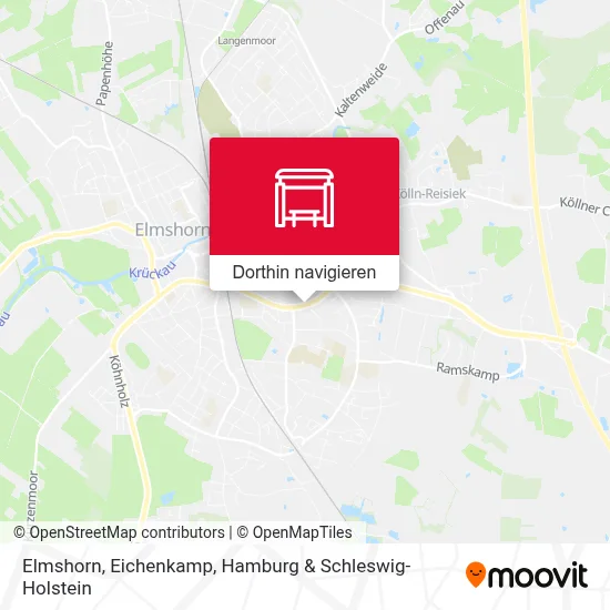 Elmshorn, Eichenkamp Karte