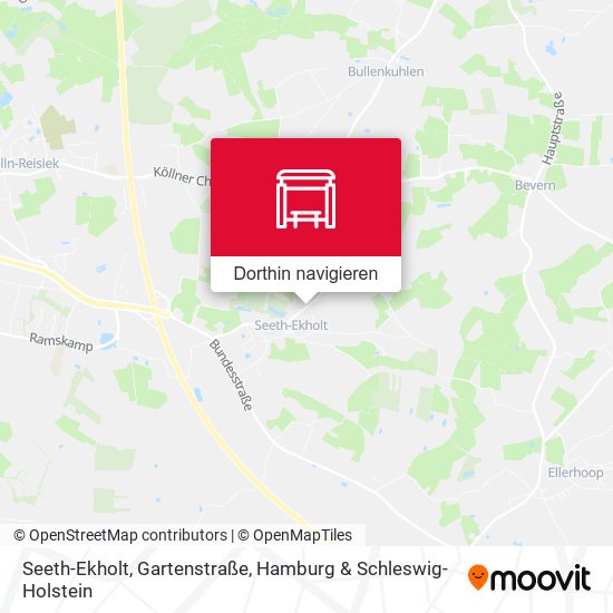 Seeth-Ekholt, Gartenstraße Karte