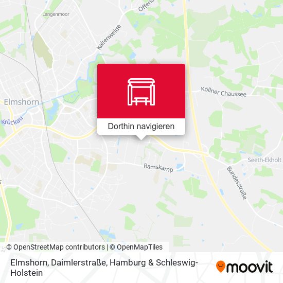 Elmshorn, Daimlerstraße Karte