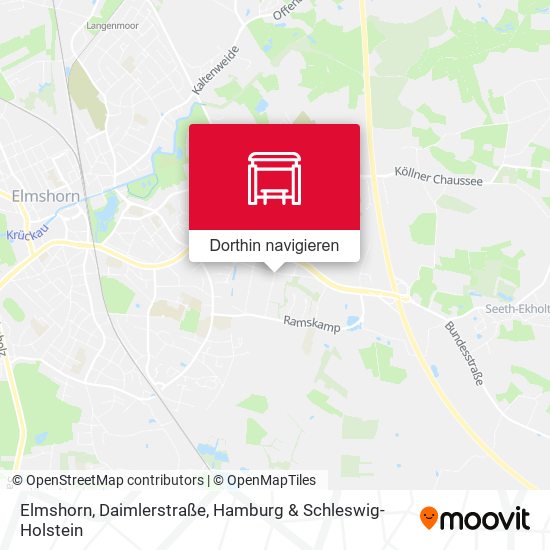 Elmshorn, Daimlerstraße Karte