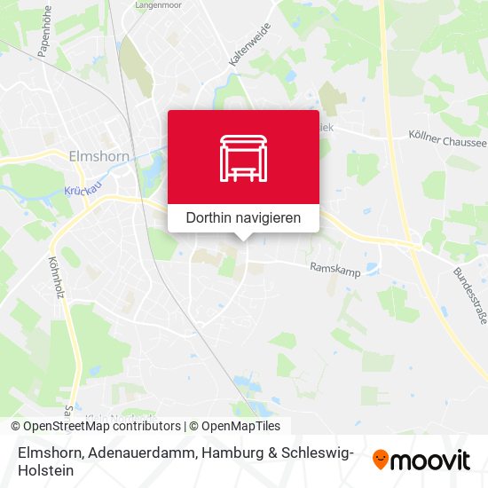 Elmshorn, Adenauerdamm Karte