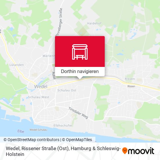 Wedel, Rissener Straße (Ost) Karte