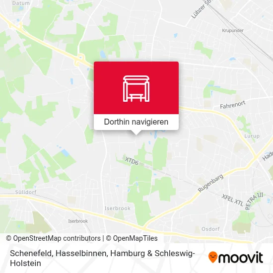 Schenefeld, Hasselbinnen Karte