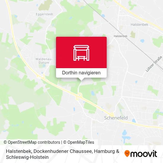 Halstenbek, Dockenhudener Chaussee Karte