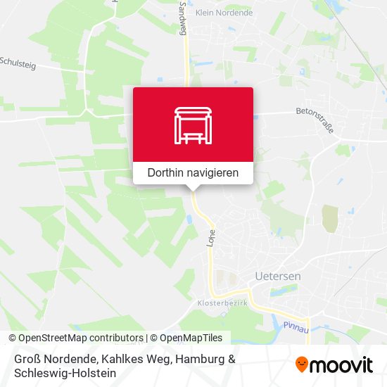 Groß Nordende, Kahlkes Weg Karte