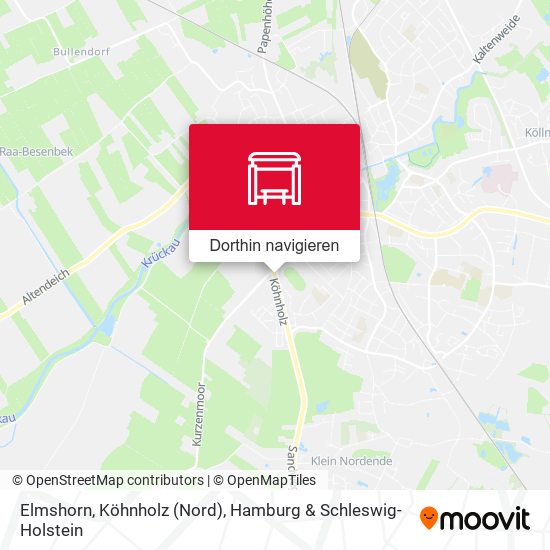 Elmshorn, Köhnholz (Nord) Karte