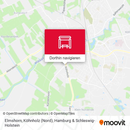 Elmshorn, Köhnholz (Nord) Karte