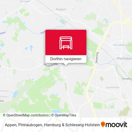 Appen, Pinnaubogen Karte