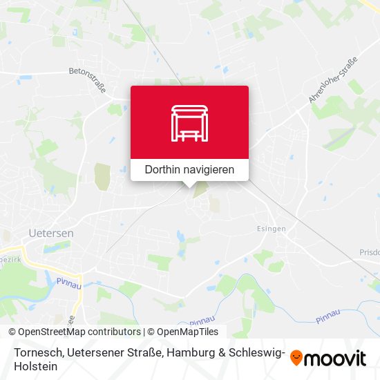 Tornesch, Uetersener Straße Karte