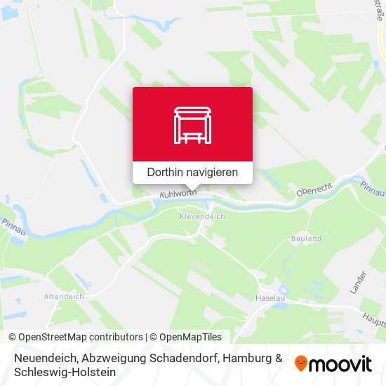 Neuendeich, Abzweigung Schadendorf Karte