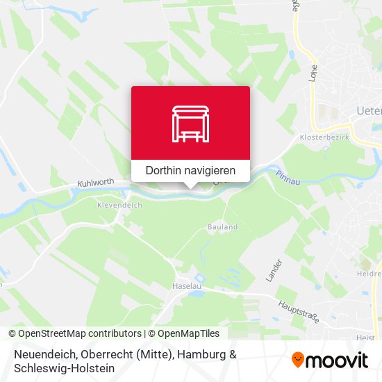 Neuendeich, Oberrecht (Mitte) Karte