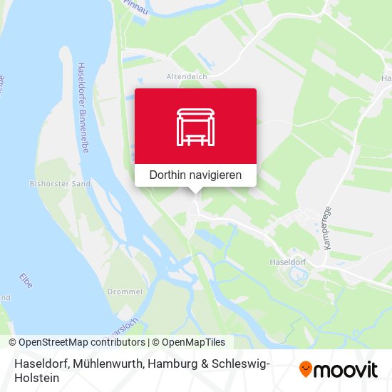 Haseldorf, Mühlenwurth Karte
