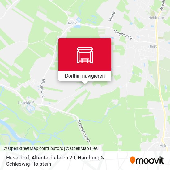 Haseldorf, Altenfeldsdeich 20 Karte