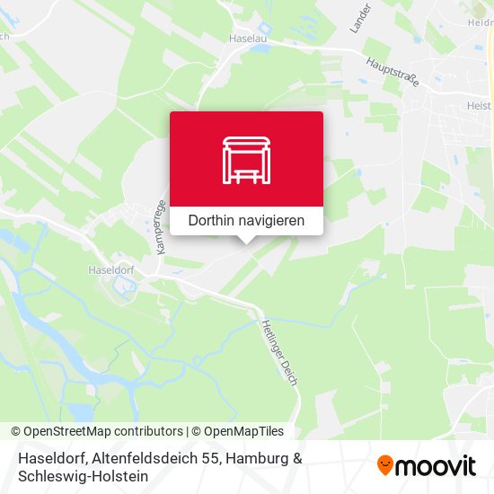 Haseldorf, Altenfeldsdeich 55 Karte
