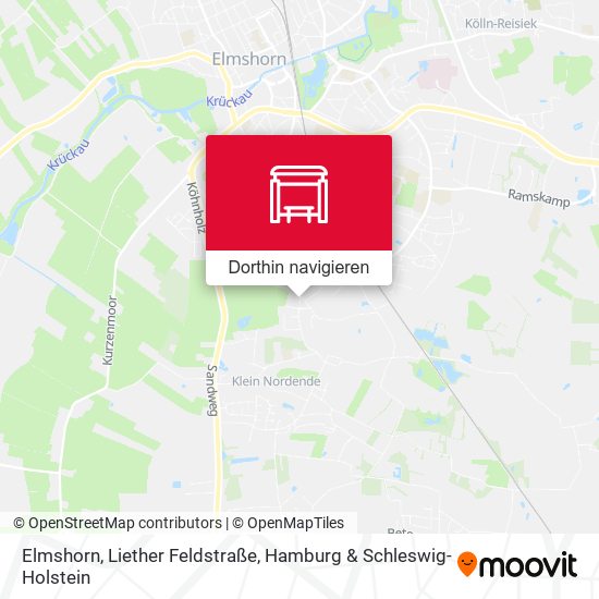 Elmshorn, Liether Feldstraße Karte