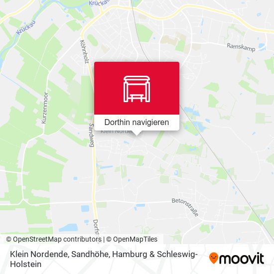 Klein Nordende, Sandhöhe Karte