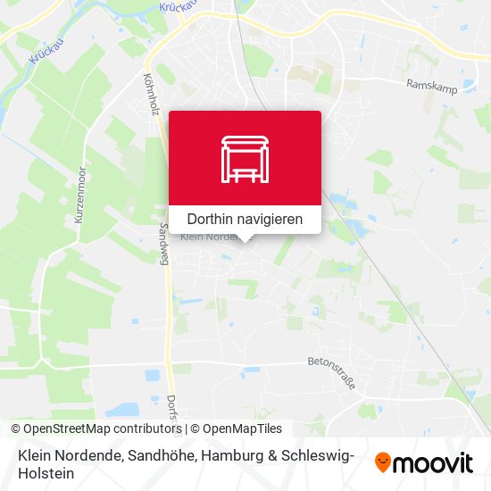 Klein Nordende, Sandhöhe Karte