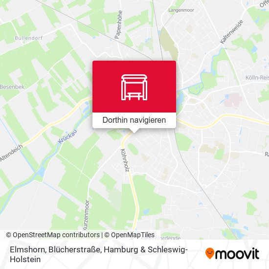 Elmshorn, Blücherstraße Karte