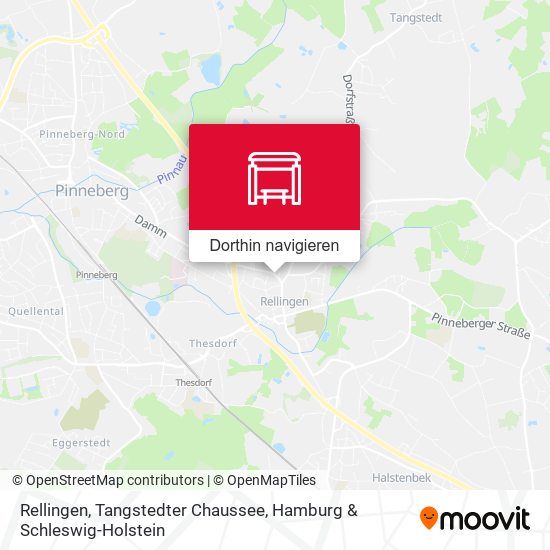 Rellingen, Tangstedter Chaussee Karte
