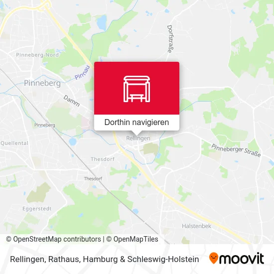 Rellingen, Rathaus Karte