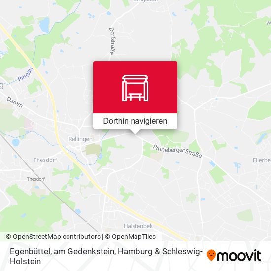 Egenbüttel, am Gedenkstein Karte