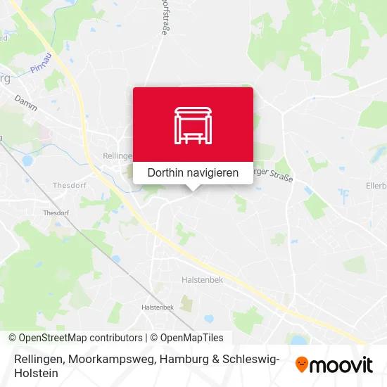 Rellingen, Moorkampsweg Karte