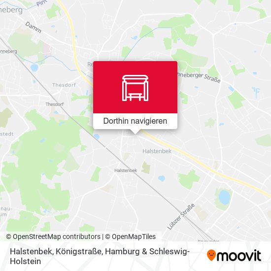 Halstenbek, Königstraße Karte